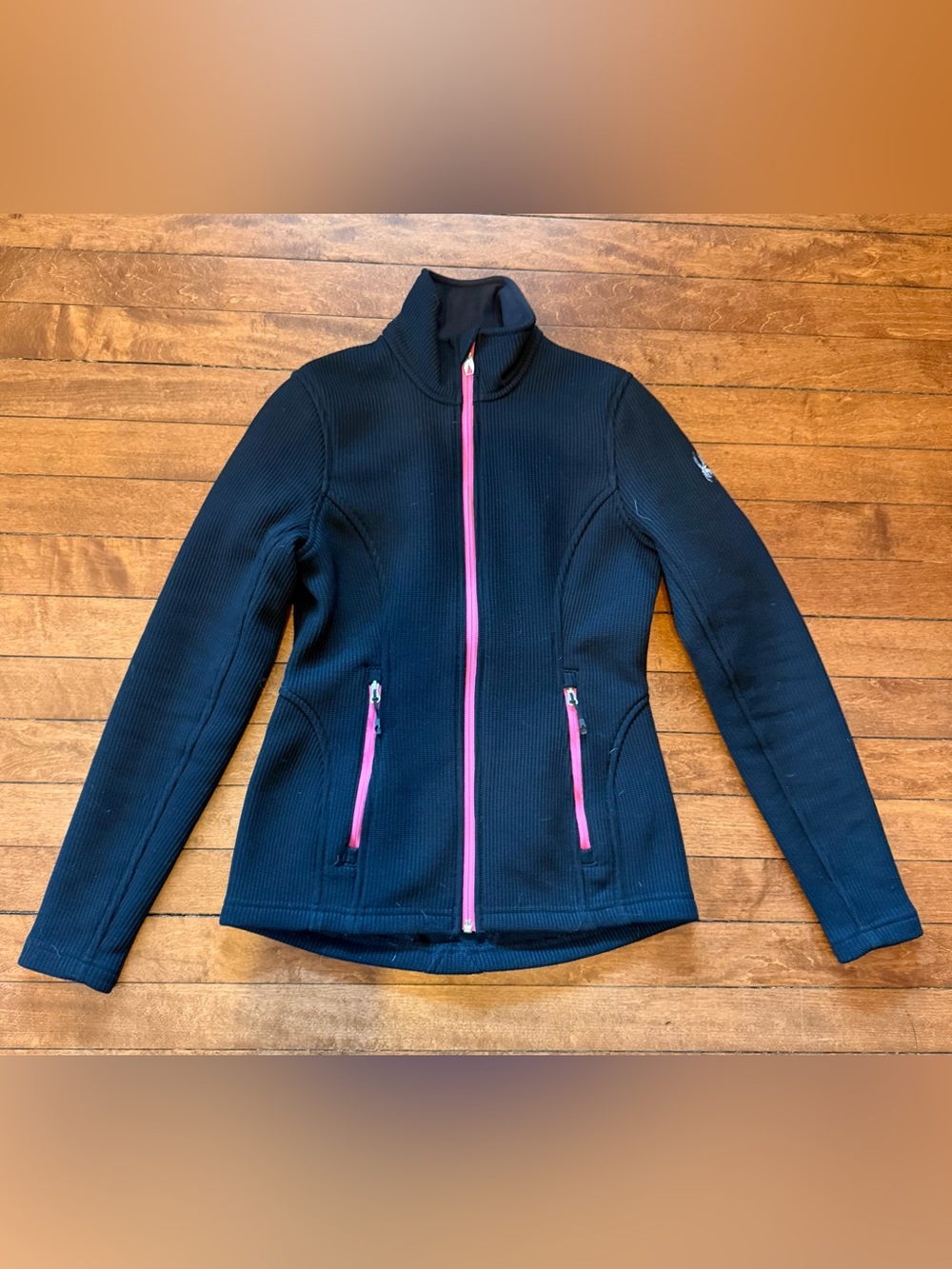 Spyder Black and Pink Jacket Size XS